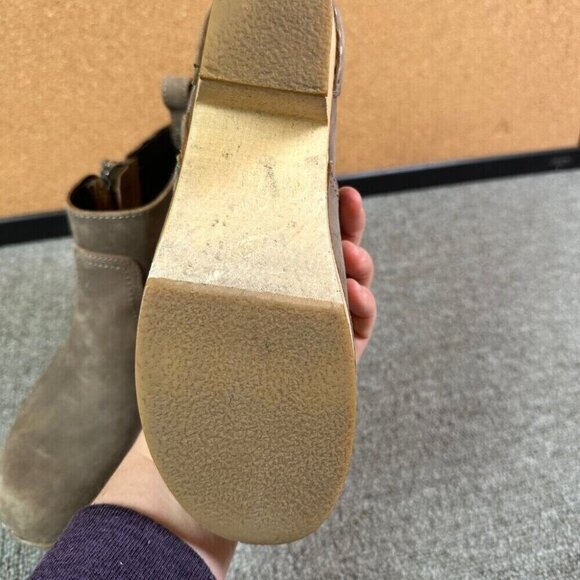 Swedish Hasbeens Zip It Emy Clog Boots Taupe Size EU 37 / US 7 - Neutral Cottage - Picture 5 of 9